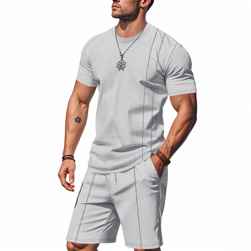 Men's short sleeve set and shorts made of breathable material Lune London