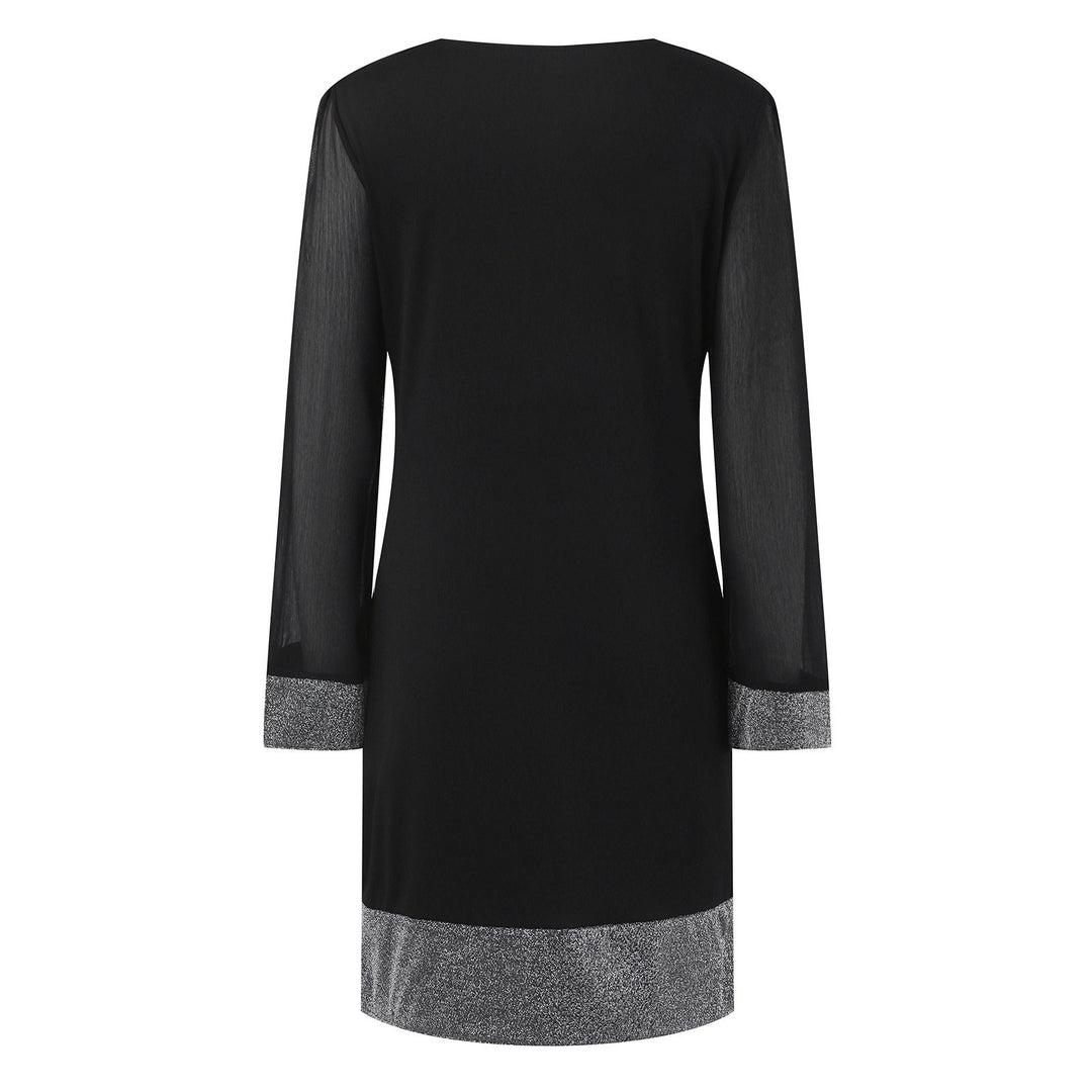 Lune London mini dress with shimmering sleeves