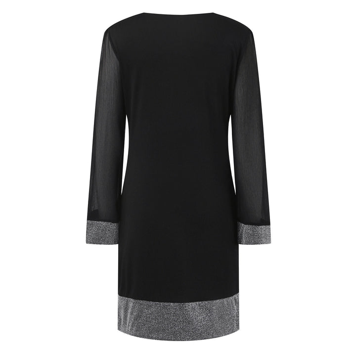 Lune London mini dress with shimmering sleeves