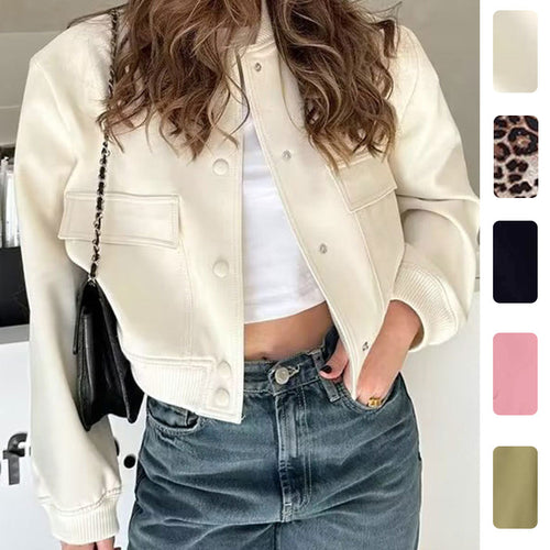 Veste Bomber imprimée artistique pour femmes Chic & Stil