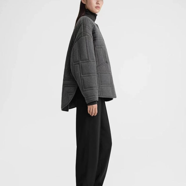 Ladies Functional Quilted Jacket with Modern Chic Design and Style