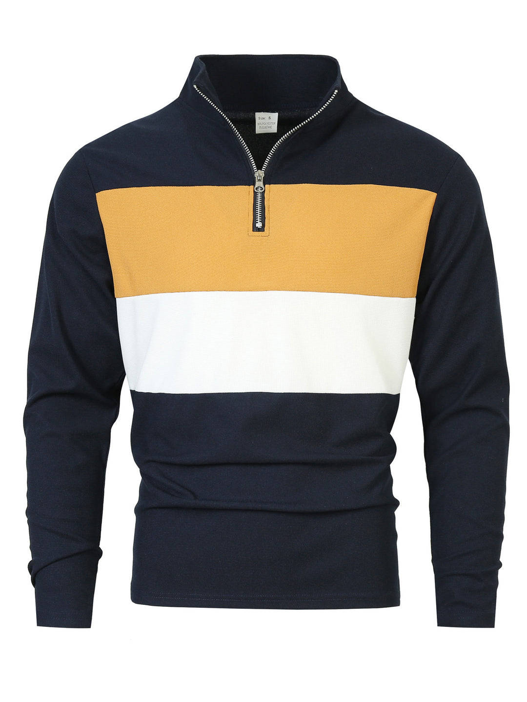 Pull-over zippé pour hommes avec une coupe de couleur tendance et un style confortable Lune London
