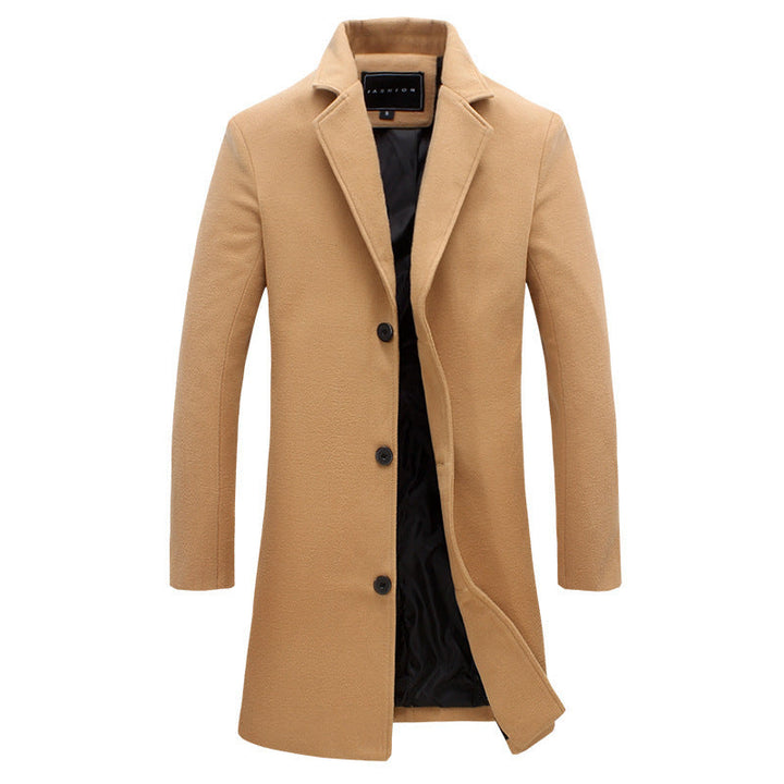 Amarae | Men's Elegant Wool Coat with Modern Cut and Warm Interior