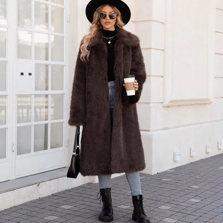 Ladies oversized soft coat with modern cut Amarae