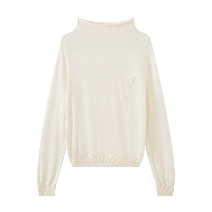 Women Lightweight Fine Knit Hoodie with Subtle Chest Pocket Amarae