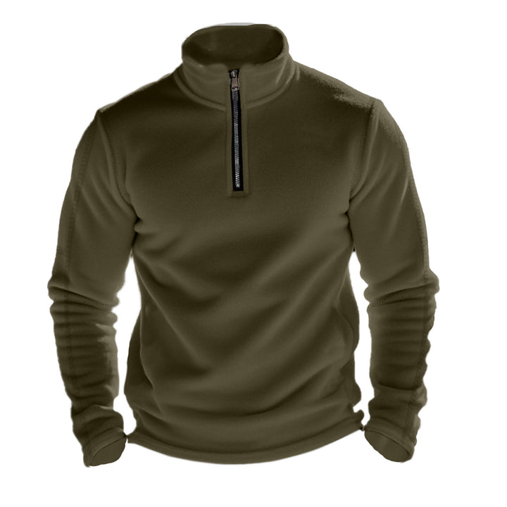 Men's polyester jacket with stand-up collar and zipper Lune London