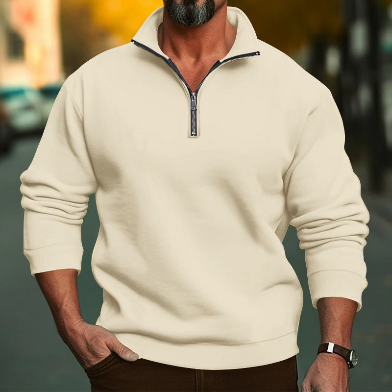 Men's fleece hoodie with zipper and comfortable cuffs Lune London