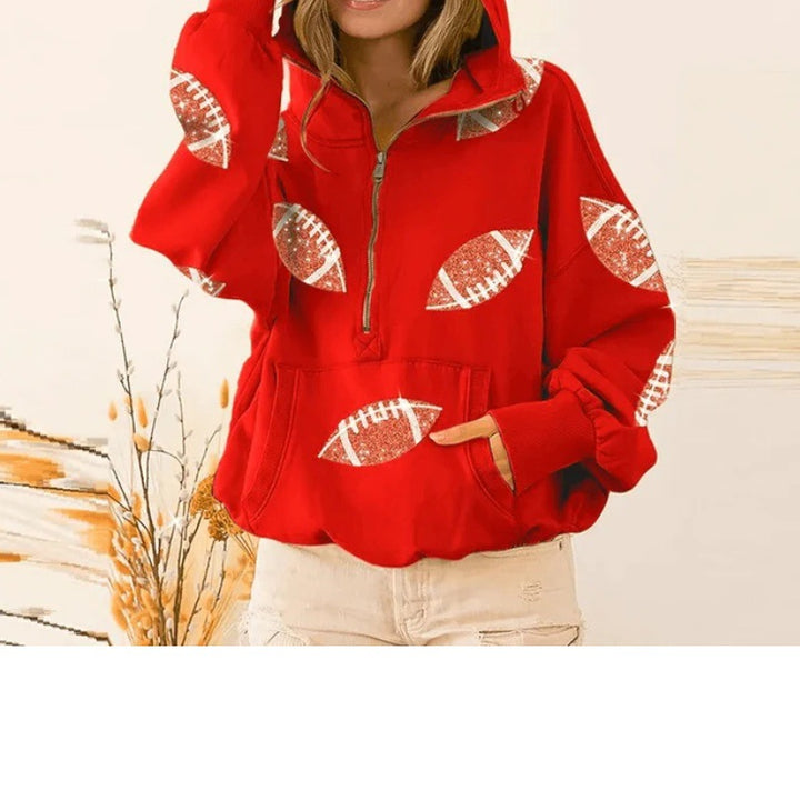 Ladies casual hoodie with sport-specific design Lune London