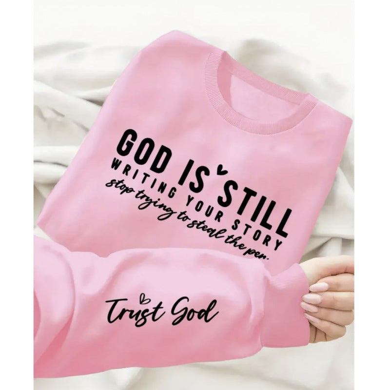 Women’s sweatshirt with inspiring lettering and soft material Lune London