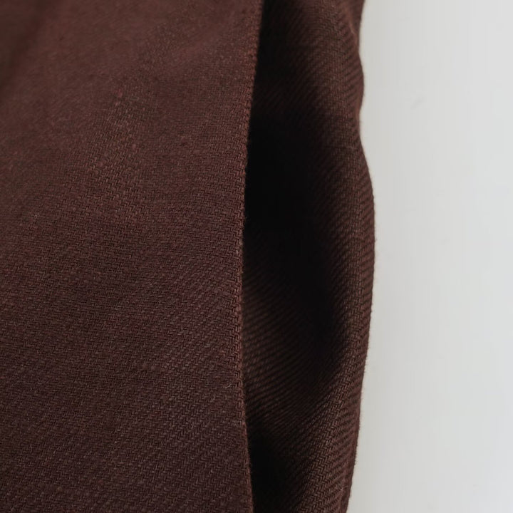Women's straight-cut linen blend pants with a high waistband, crease and side pockets Amarae
