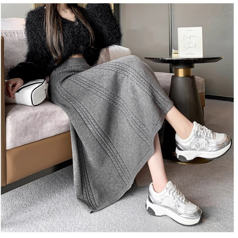 Jupe MIDI en tricot pour femmes Chic & Stil