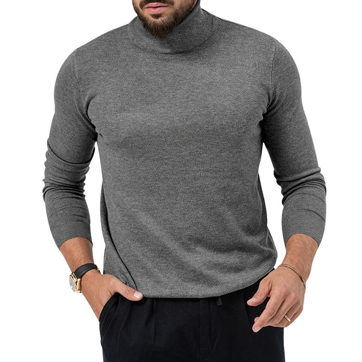 Elegant pullover for men with turtleneck in soft material Lune London