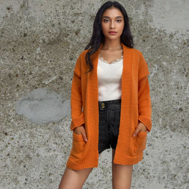 Knitted jacket for women in an oversized casual style Lune London