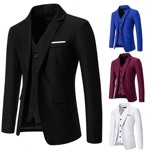 Elegant men's suit with blazer, vest, and pants Amarae