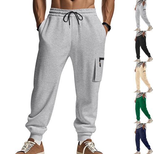 Men's cargo pants with practical side pockets and elastic waist Amarae