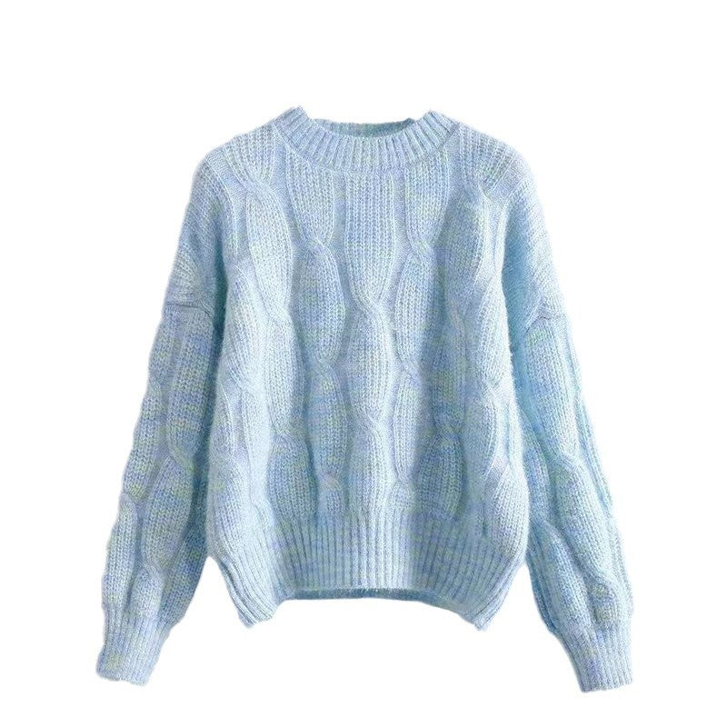 Chunky knit sweater for women with an innovative wave pattern Lune London