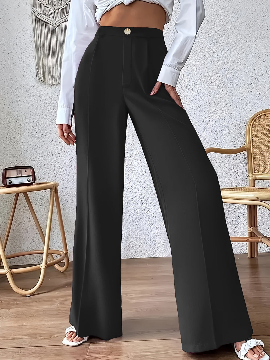 Women High-waisted Elegant and Loose Pants Lune London