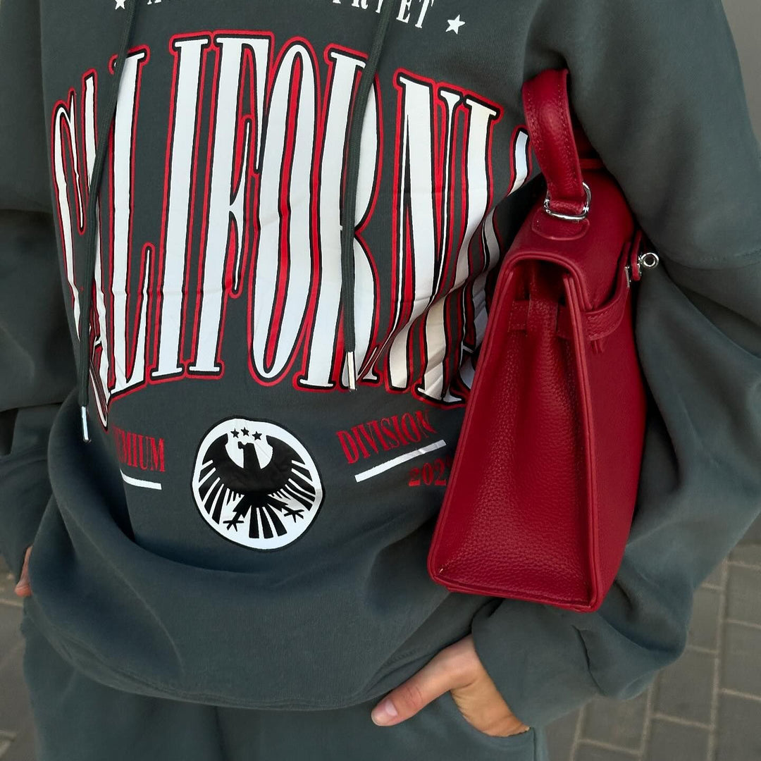 Oversized women's hoodie with creative graphic design Amarae