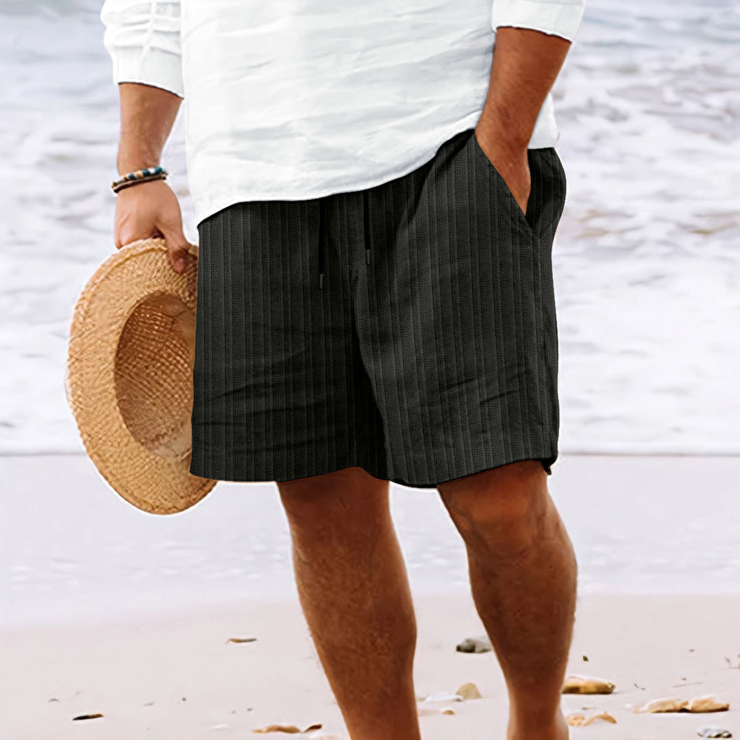Casual beach shorts for men with elastic drawstring Lune London