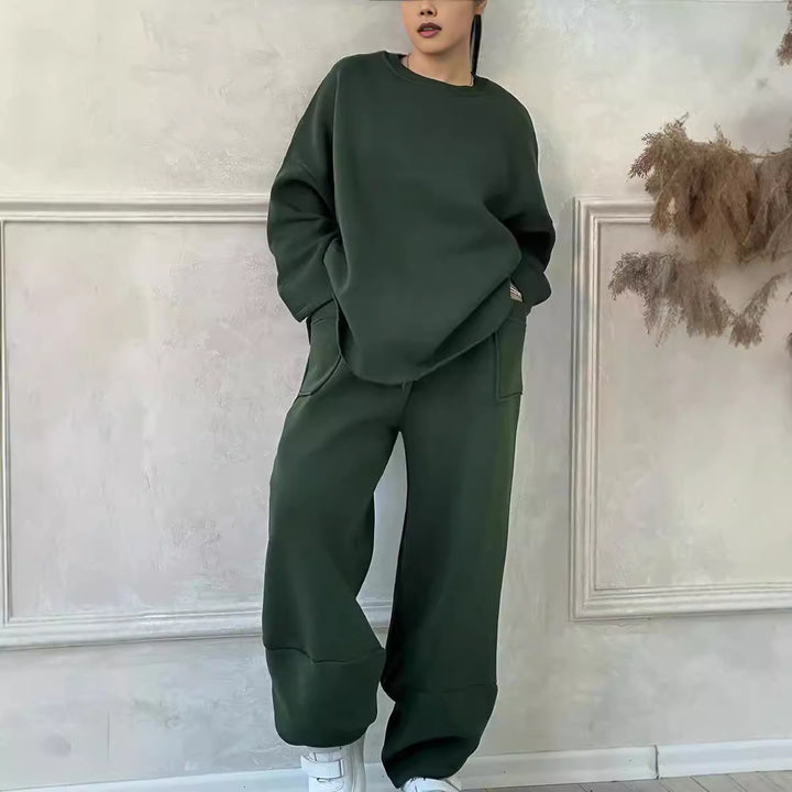 Ladies Cozy Oversized Sweat Set with spacious pockets and a comfortable fit Amarae