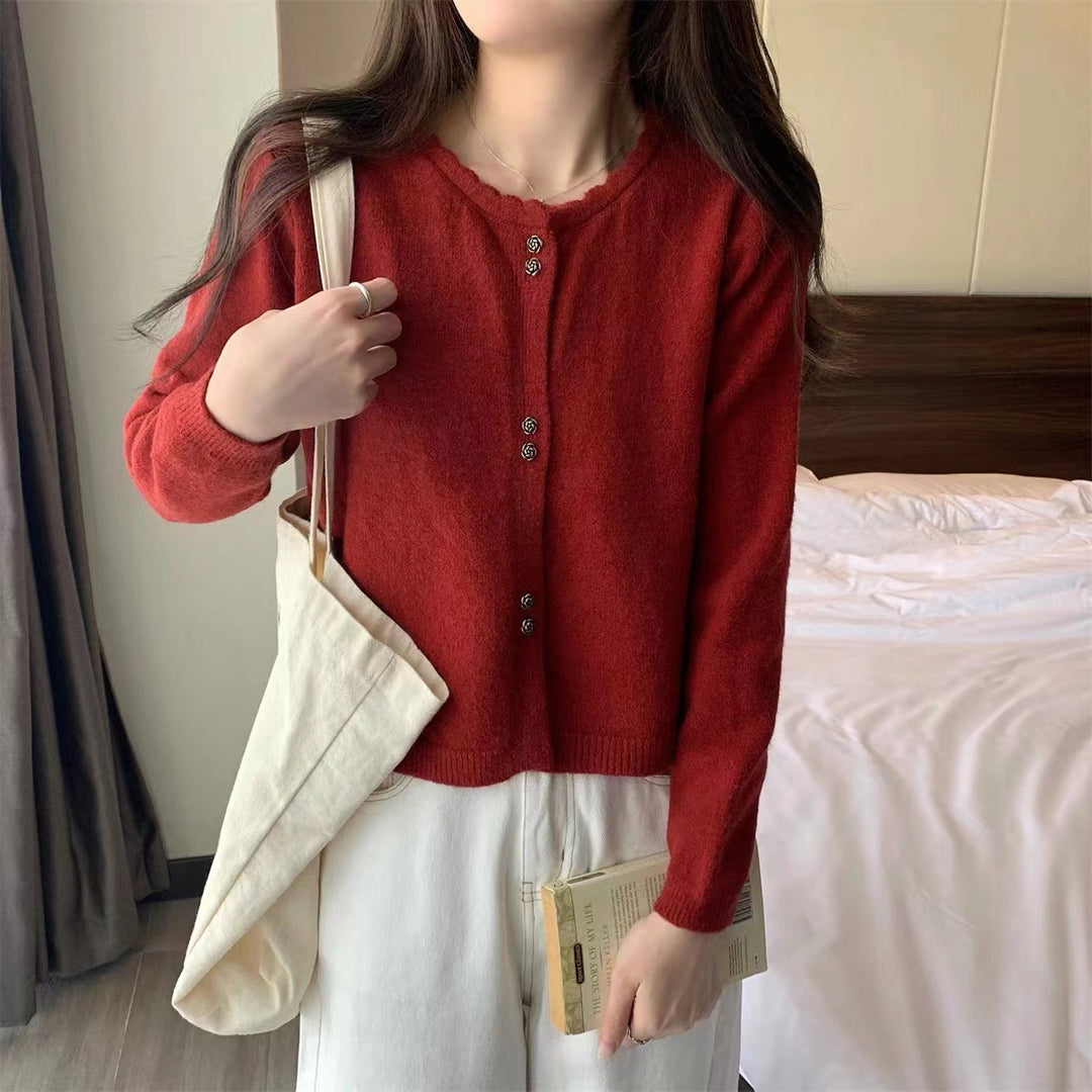 Women Élégant Cardigan avec Détails de Bouton Chic & Stil