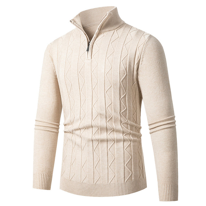 Elegant turtleneck sweater for men with structured design Lune London