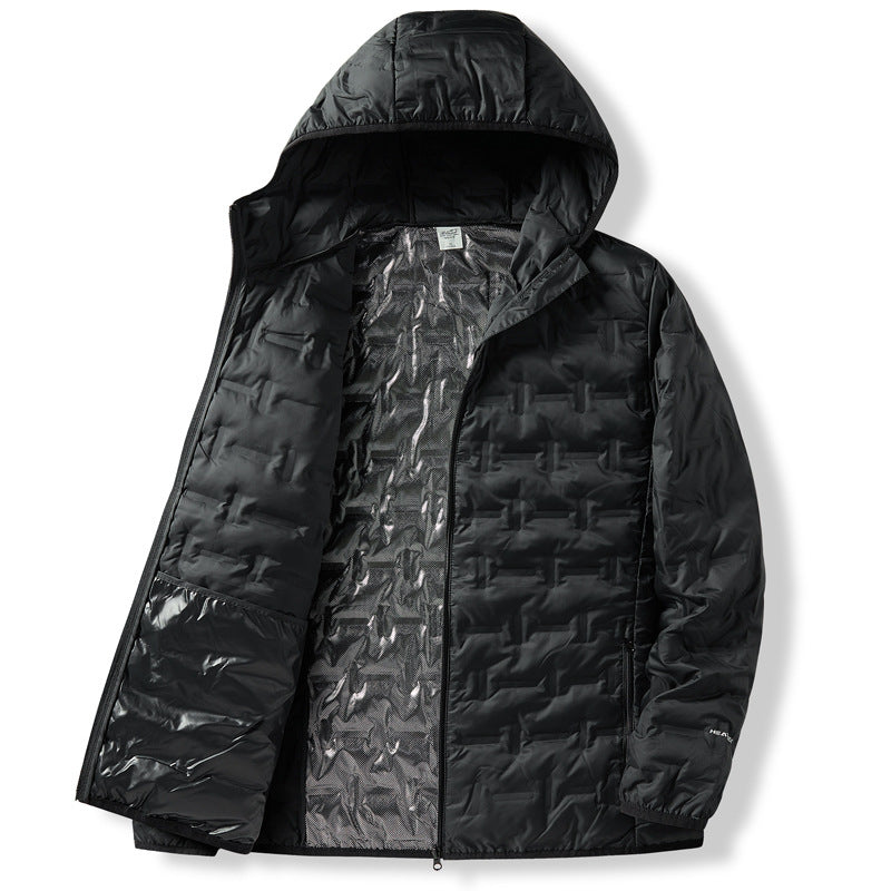 Men's Ultralight Padded Jacket with Hood and Compact Padding Amarae