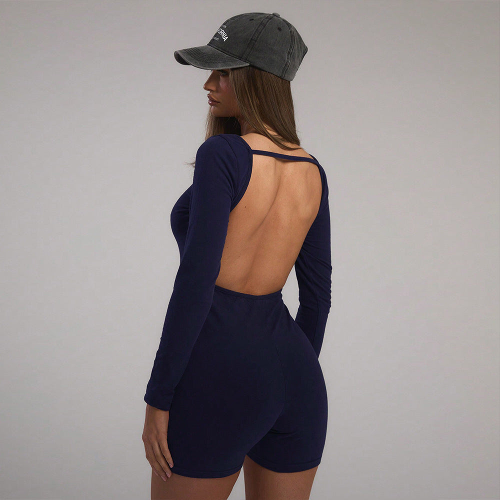 Body à manches longues pour femmes avec une coupe ajustée et un décolleté U tendance Chic & Stil