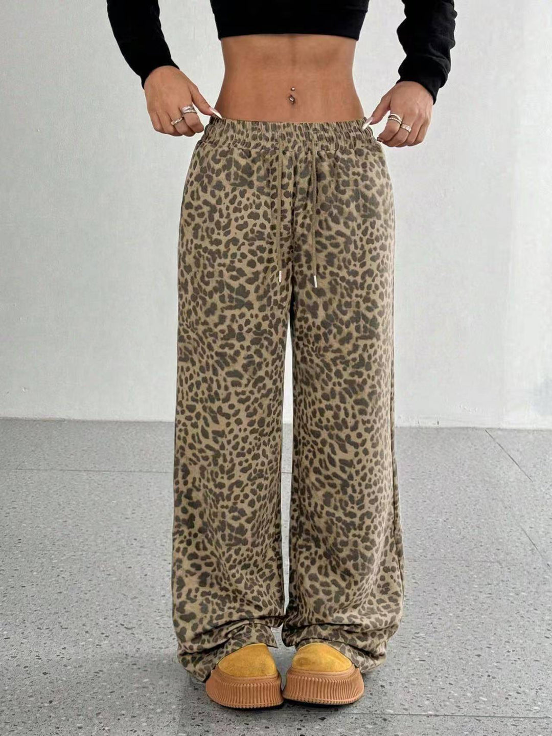 Lune London graphic pattern palazzo pants for women