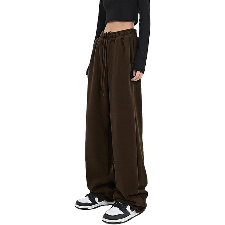 Ladies loose-fitting leisure pants made of soft sweat material with practical pockets Chic & Stil