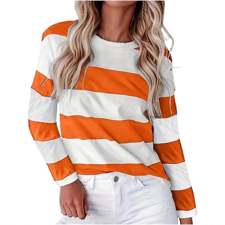 Women long striped t-shirt casual Lune London
