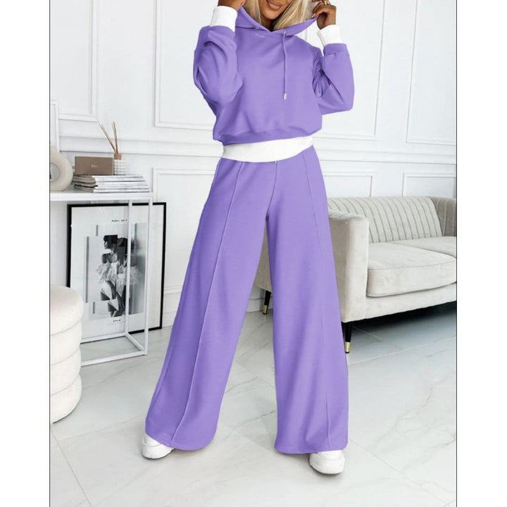 Ladies' sporty lounge set with loose fit and hood Lune London