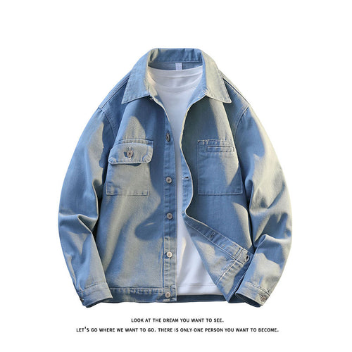 Casual jacket for men with two chest pockets and soft texture Amarae