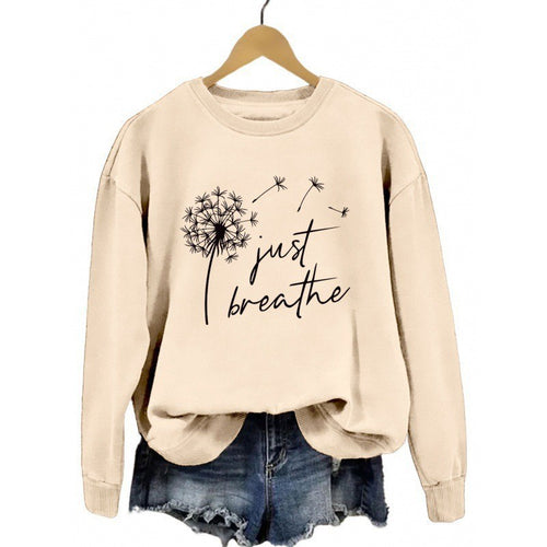 Sweat à capuche pour femmes avec motif de pissenlit inspirant Chic & Stil