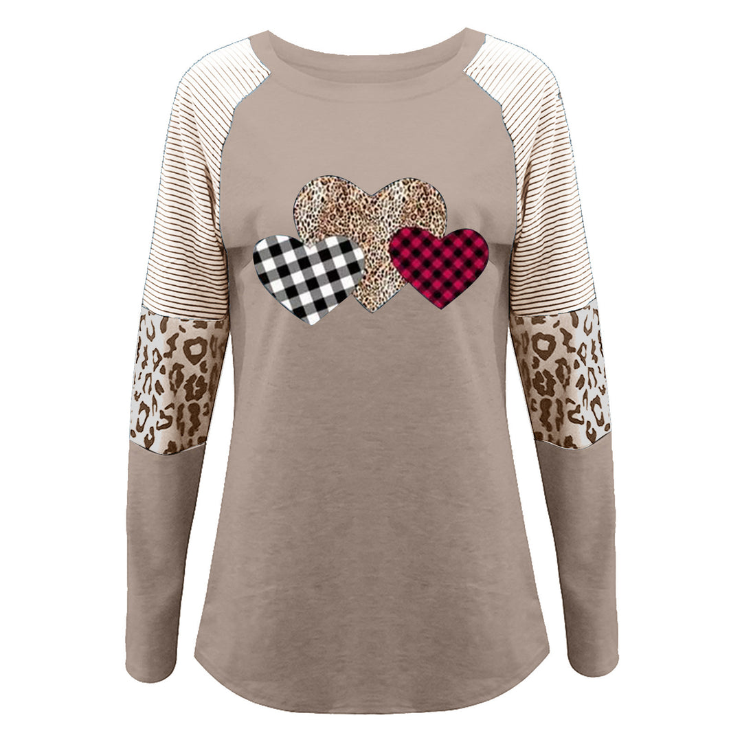 Long sleeve shirt for women with heart-shaped patterns and trendy patterns Lune London