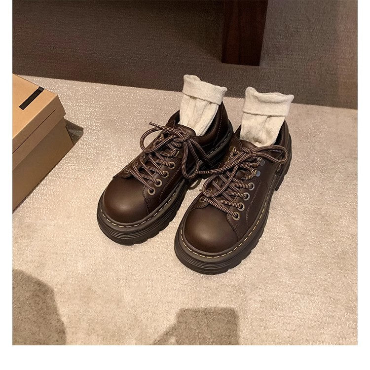 Women’s Chunky Lace-Up Shoes with Non-Slip Sole for Daily Wear | Lune London