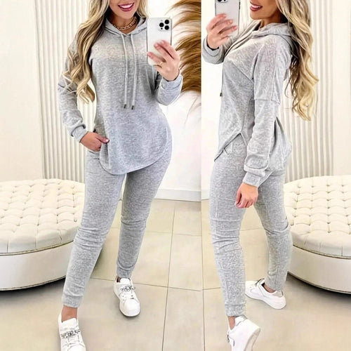 Ensemble lounge sportif pour femmes avec capuche et poches pratiques Chic & Stil