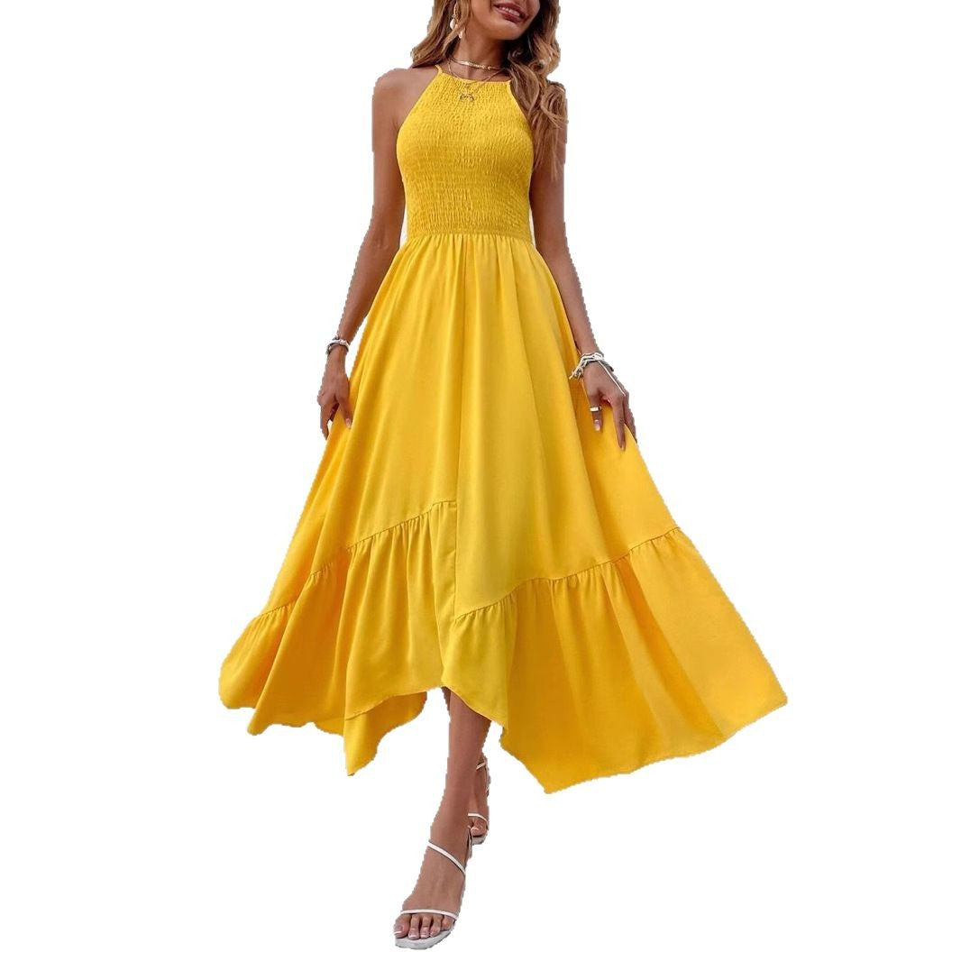Ladies High-Low Backless Dress Lune London