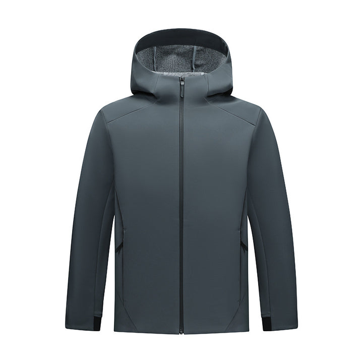 Women's Tailored Softshell Jacket with Hood and Fleece Lining Amarae