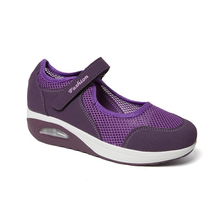 Comfortable Slip-On Sneakers for Women with Chic Breathable Mesh Structure and Style
