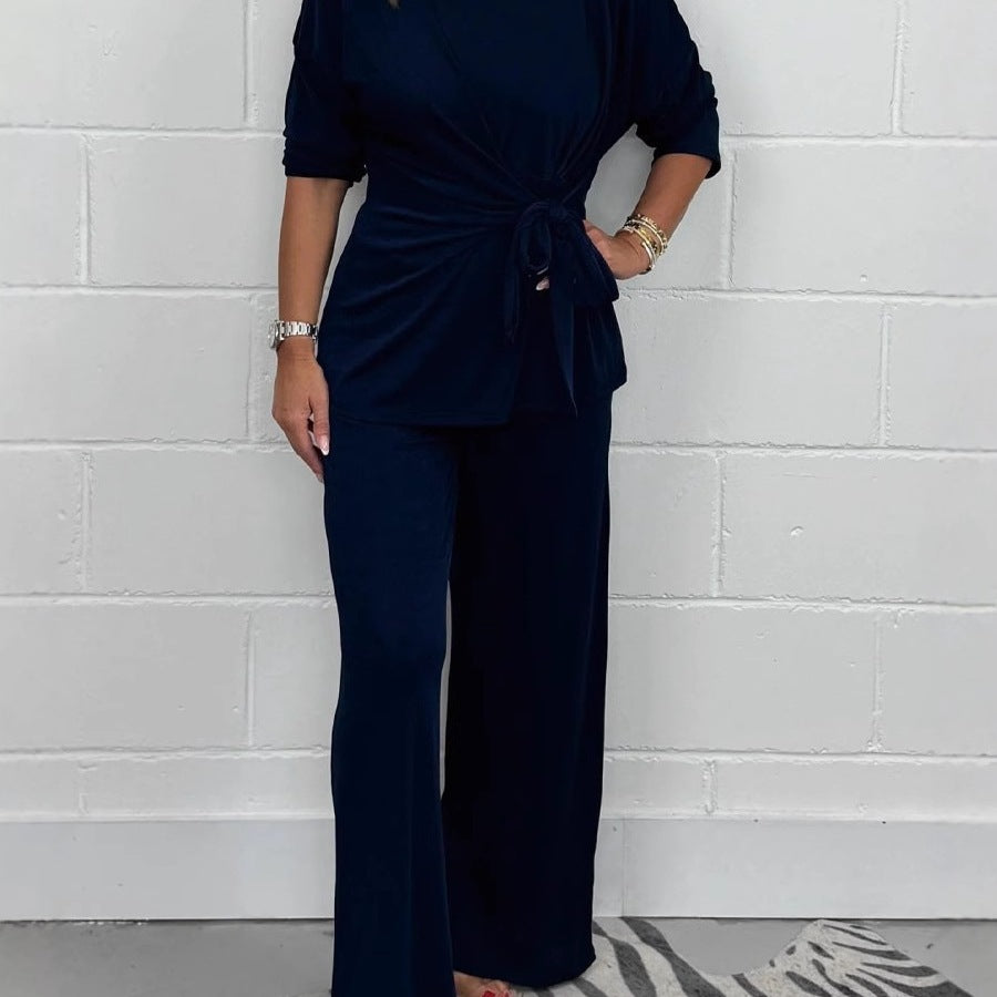Casual lounge set for women with bow detail and loose fit Lune London