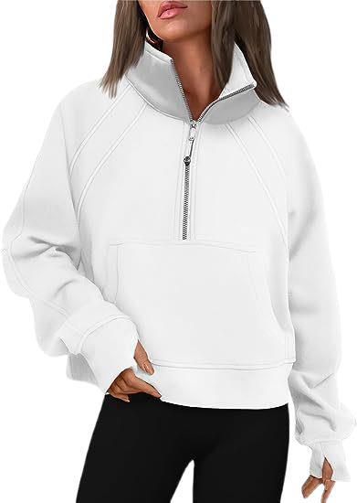 Ladies Sporty Hoodie with High Collar Lune London