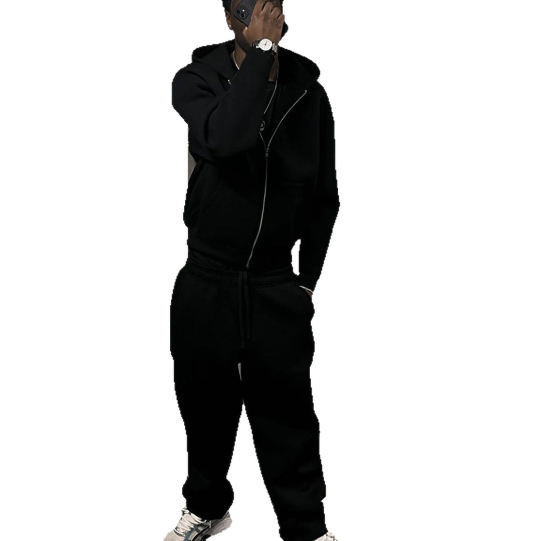 Men's Oversize Zip Hoodie and Relaxed Sweatpants Set Amarae