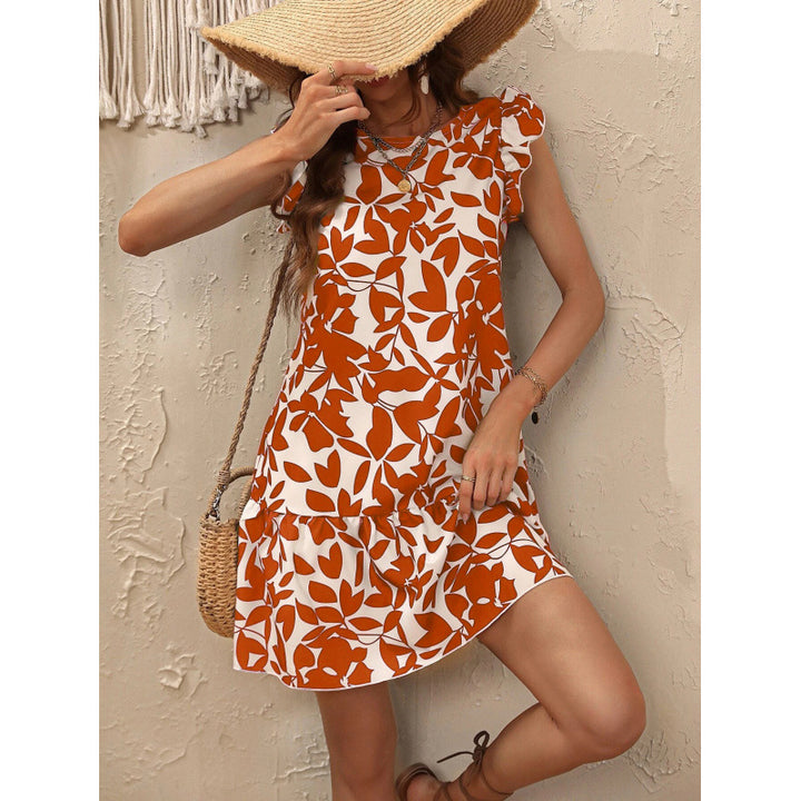 Chic Summer Dresses with Ruffled Sleeves for Ladies