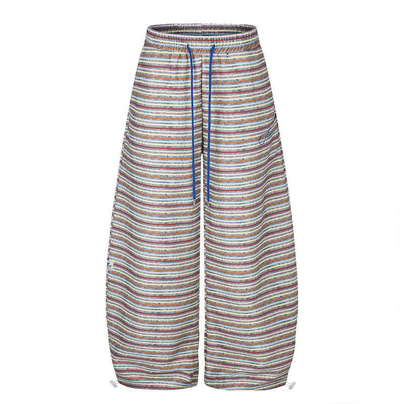 Women's Wide Palazzo Lounge Pants with Drawstring Waist and Adjustable Hem Cords Amarae
