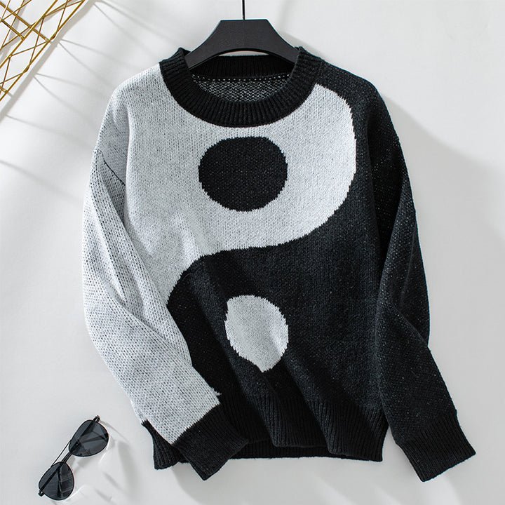 Lune London Women's Yin-Yang Pattern Sweater