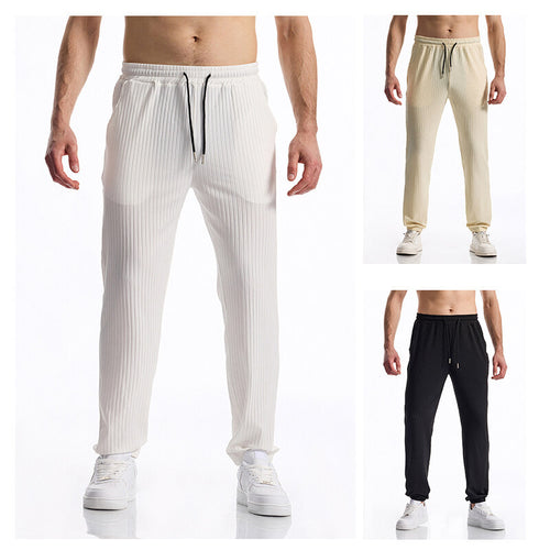 Casual men's jogging pants with elastic waistband and practical pockets Amarae