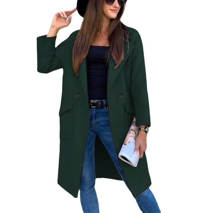 Trendy oversized coat for women with deep pockets and elegant button details Lune London