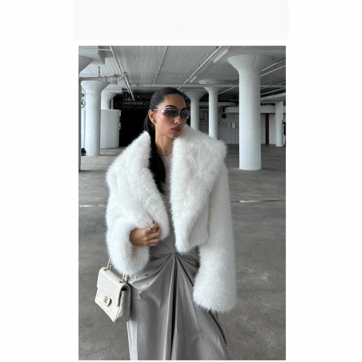 Ladies Premium Fake Fur Chic Bolero Style