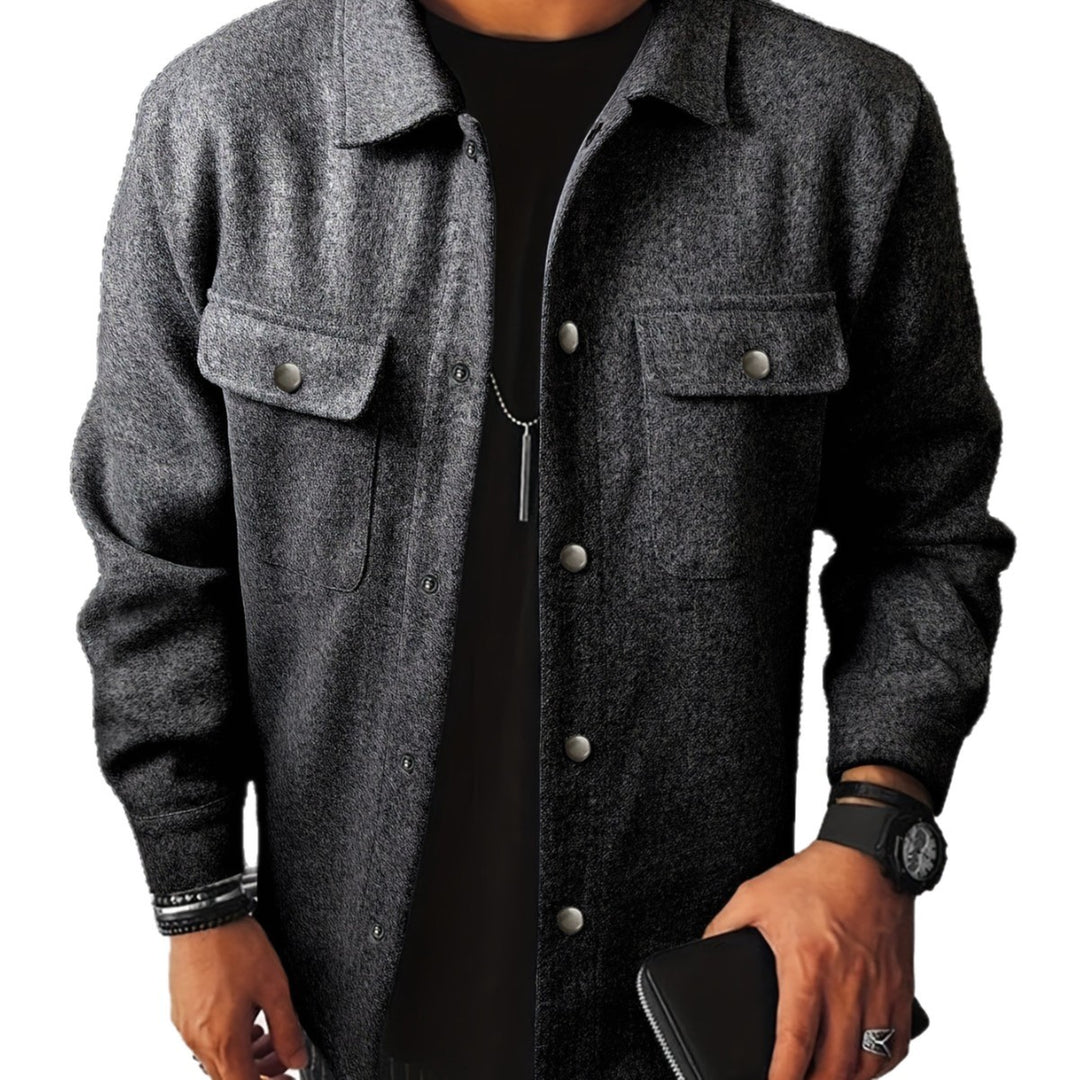 Fashionable overshirt jacket for men with practical pockets and modern button design Lune London